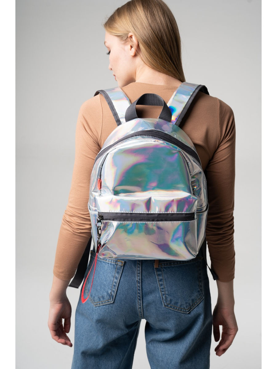 Holographic Backpack Latifa Chrome