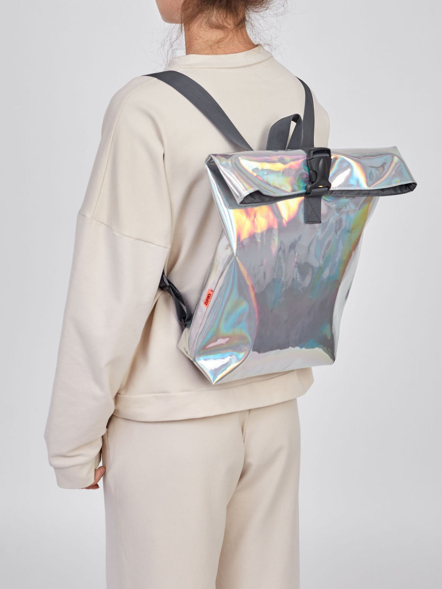 Holographic Backpack Marsi Chrome